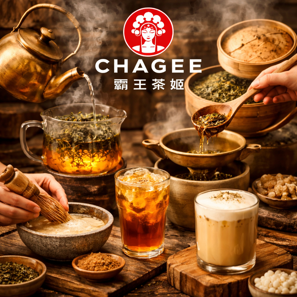 Proses brewing teh tradisional CHAGEE