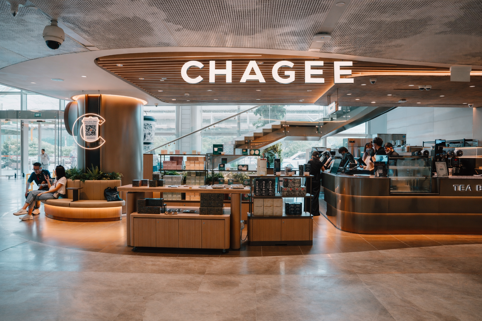 Interior Chagee yang Elegan